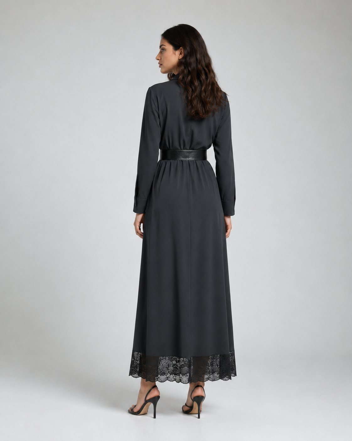 Lace Dress - Dark Grey