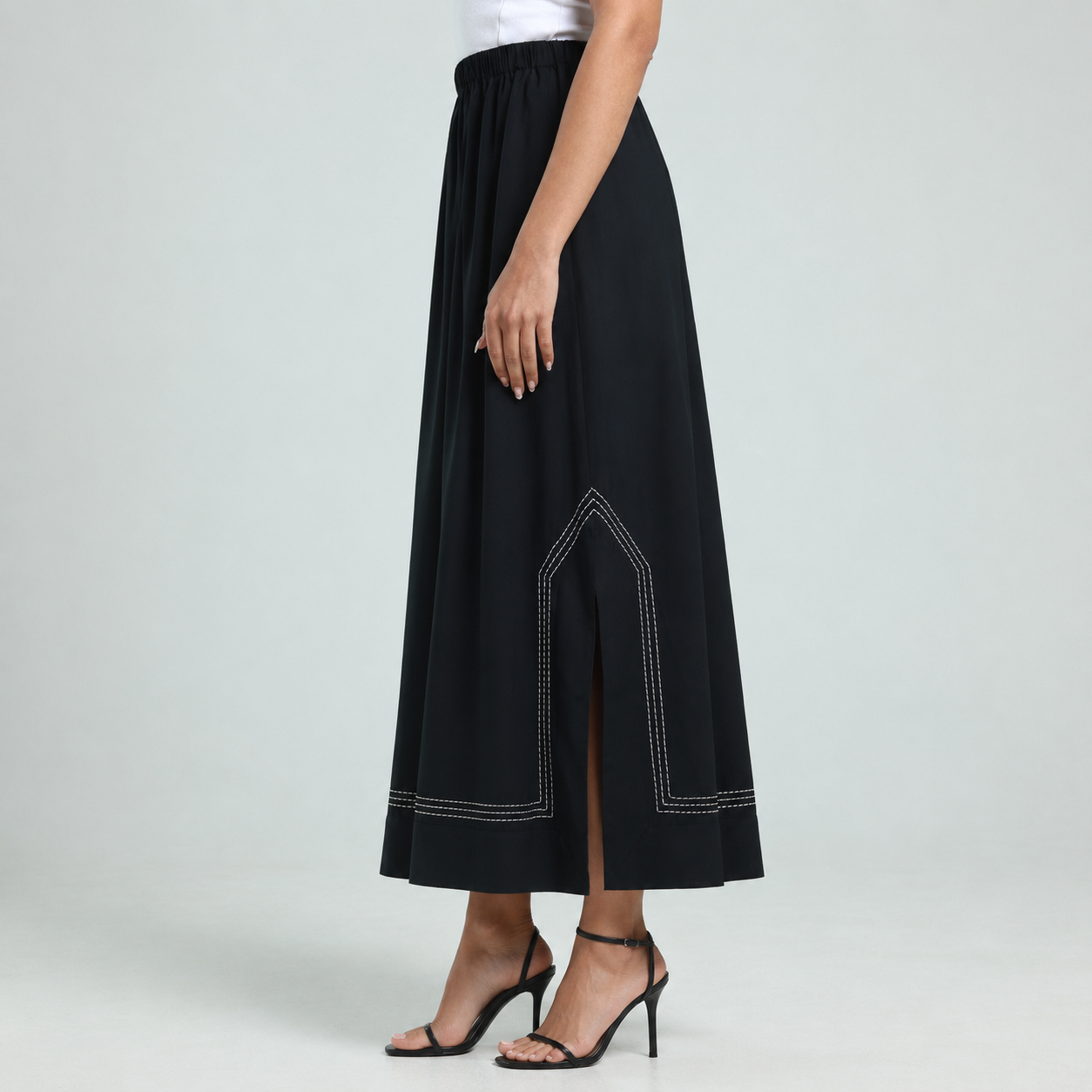 A Line Skirt - Black