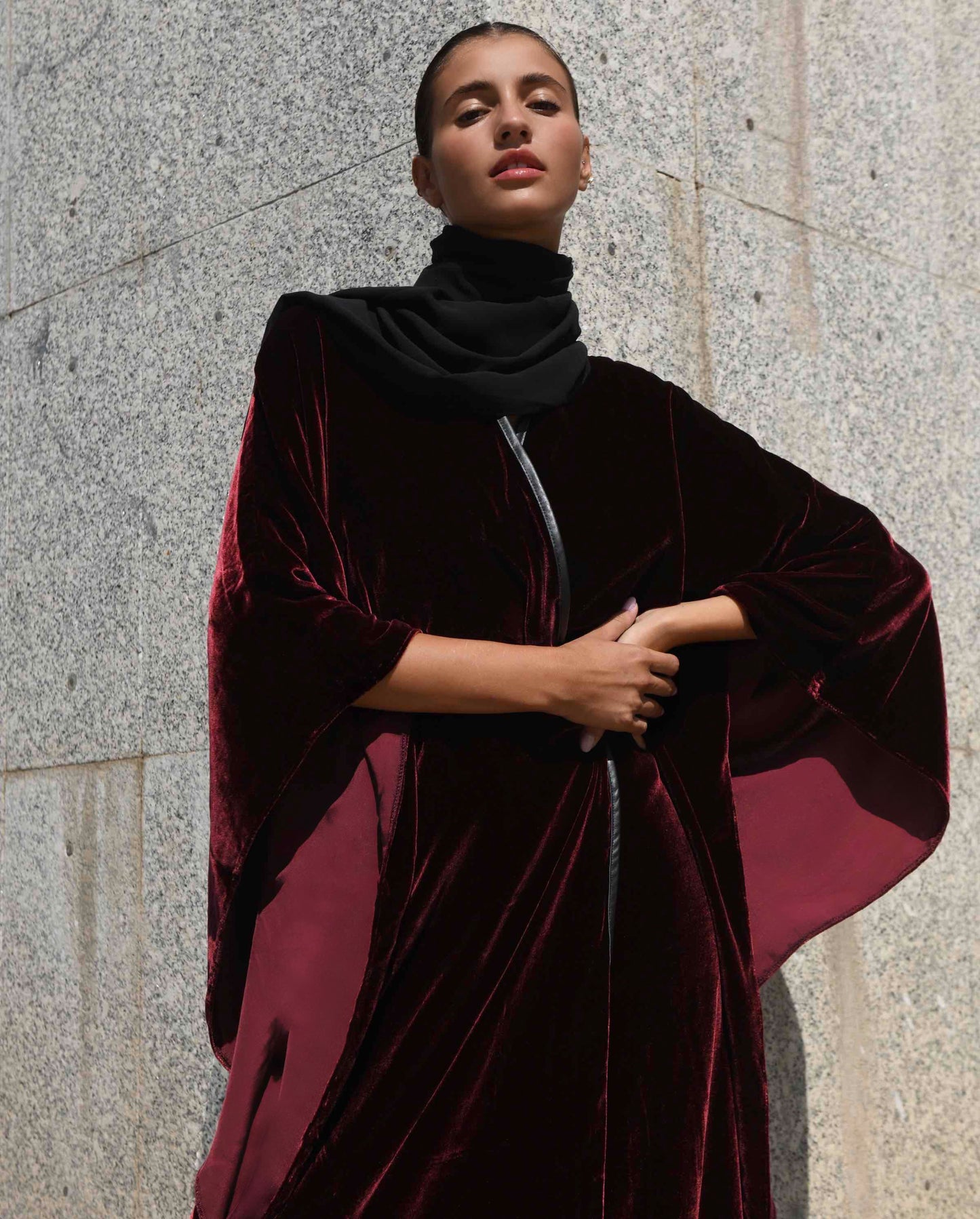 Lutia Maroon Bisht