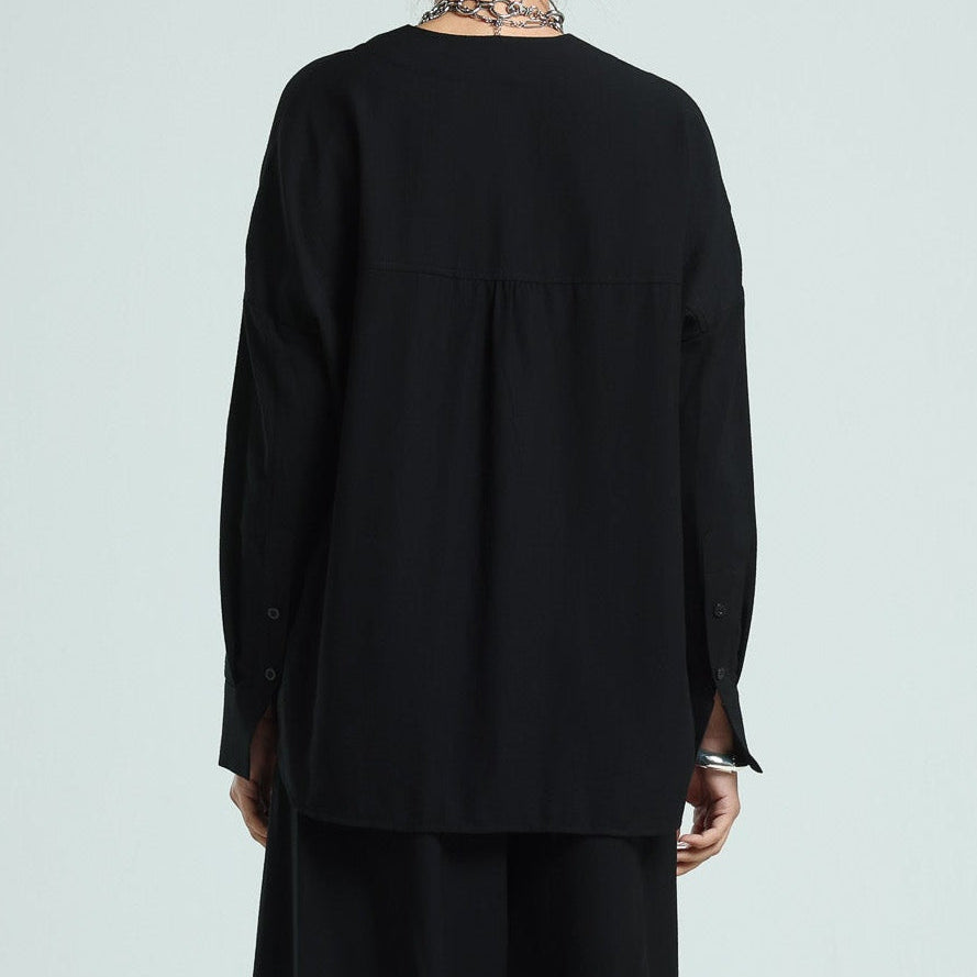 Soft Cotton Shirt - Black