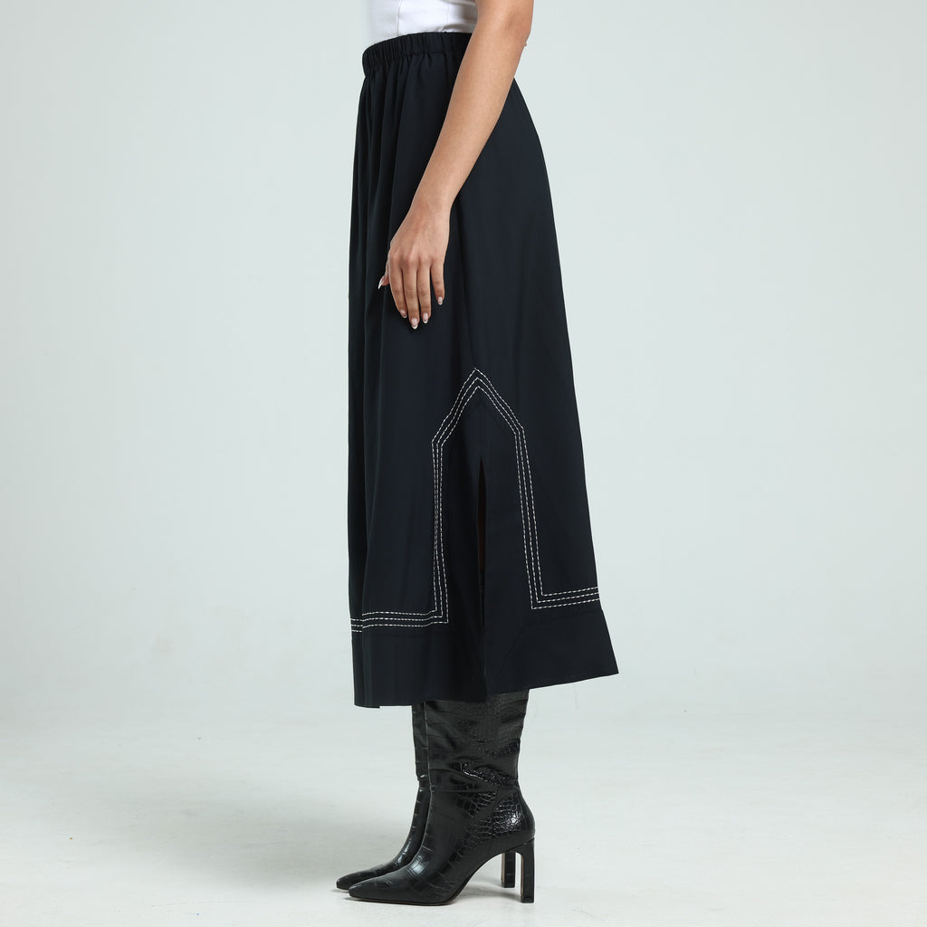 A Line Skirt - Black