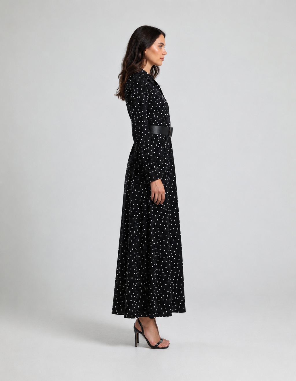 Polka Dots Dress - Black