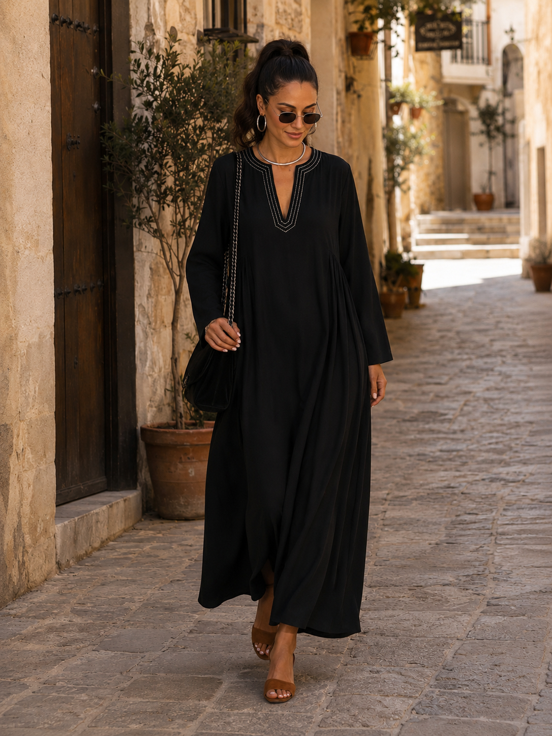 Everyone's Kaftan - Black