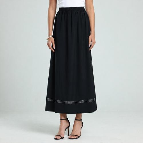 A Line Skirt - Black