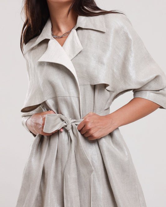 Linen trench