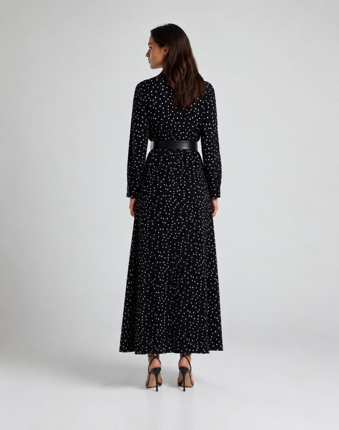 Polka Dots Dress - Black
