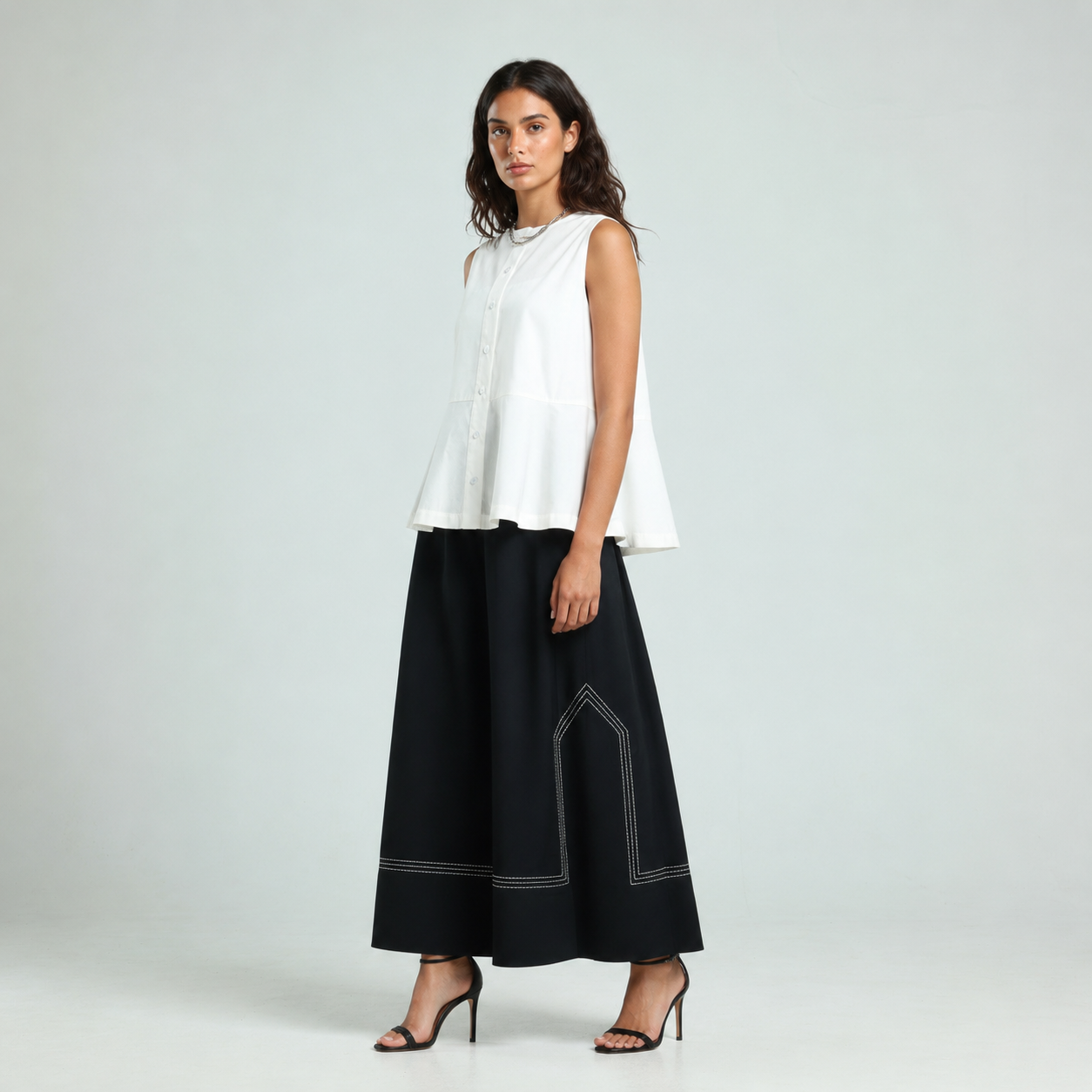 A Line Skirt - Black