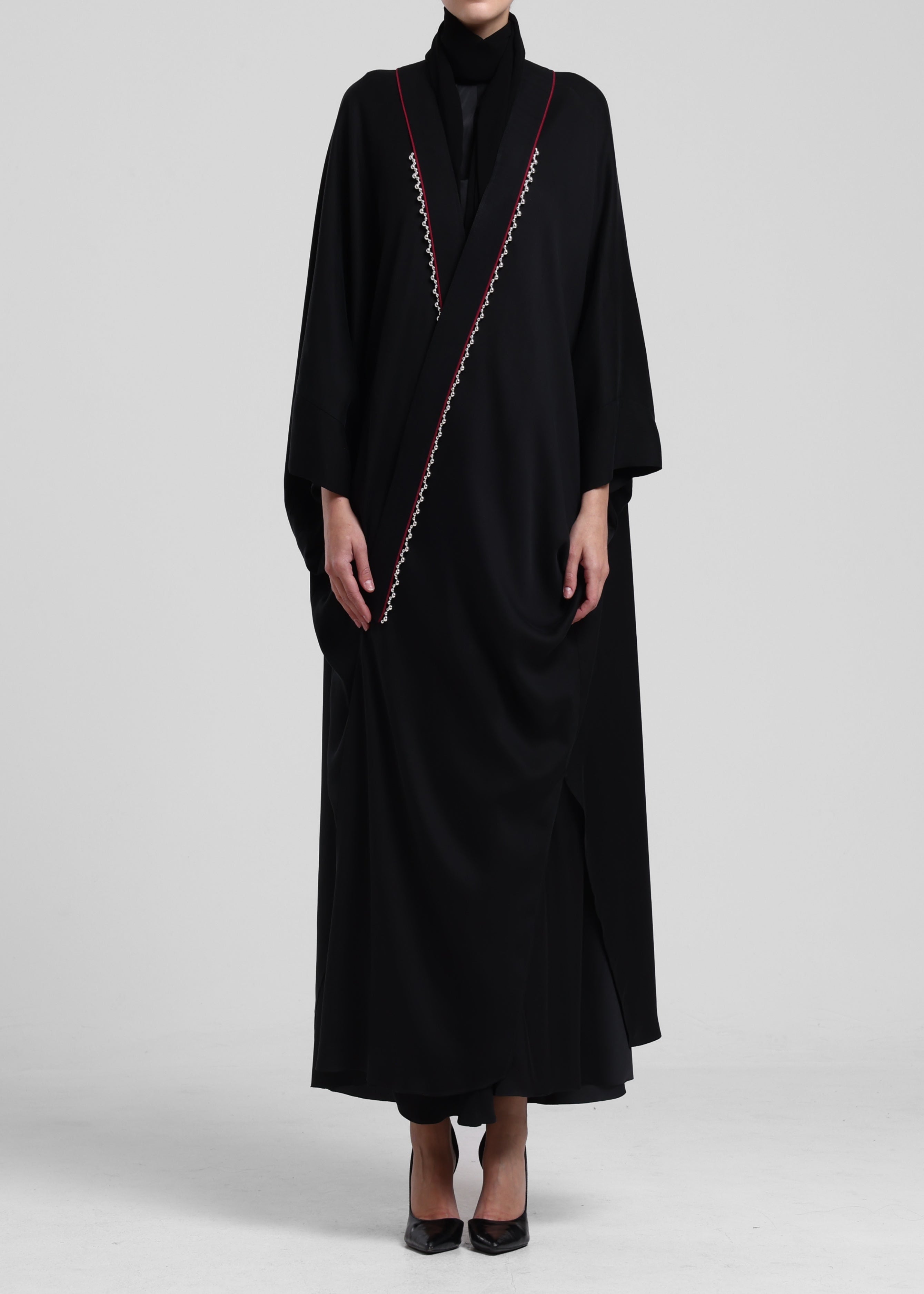 Classic Black Bisht/Berry