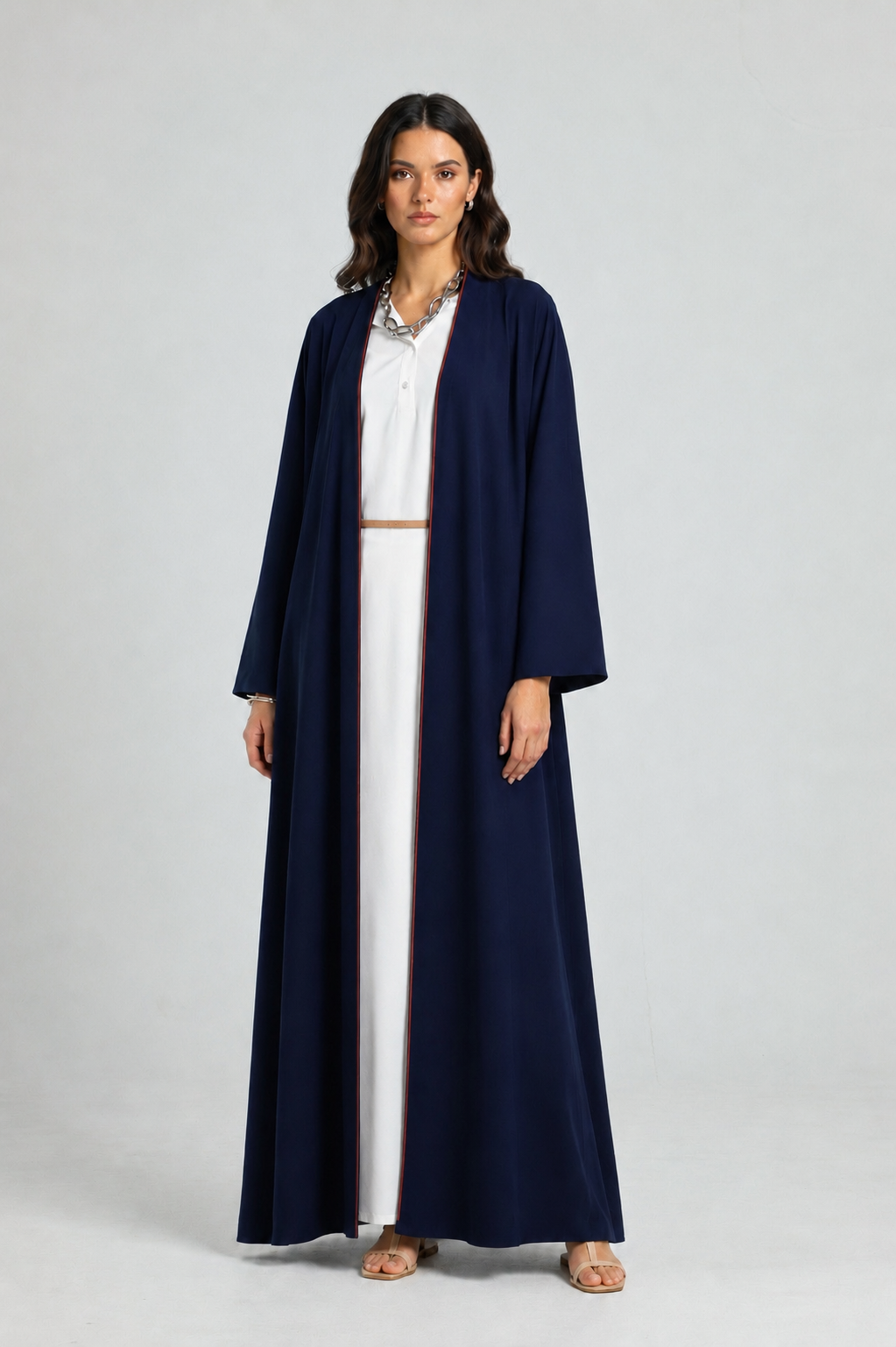 Classic Bisht Abaya - Navy