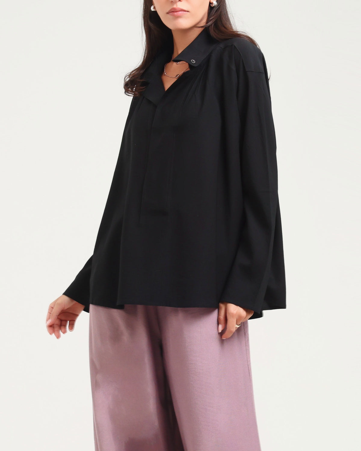 Soft Cotton Shirt 2 - Black