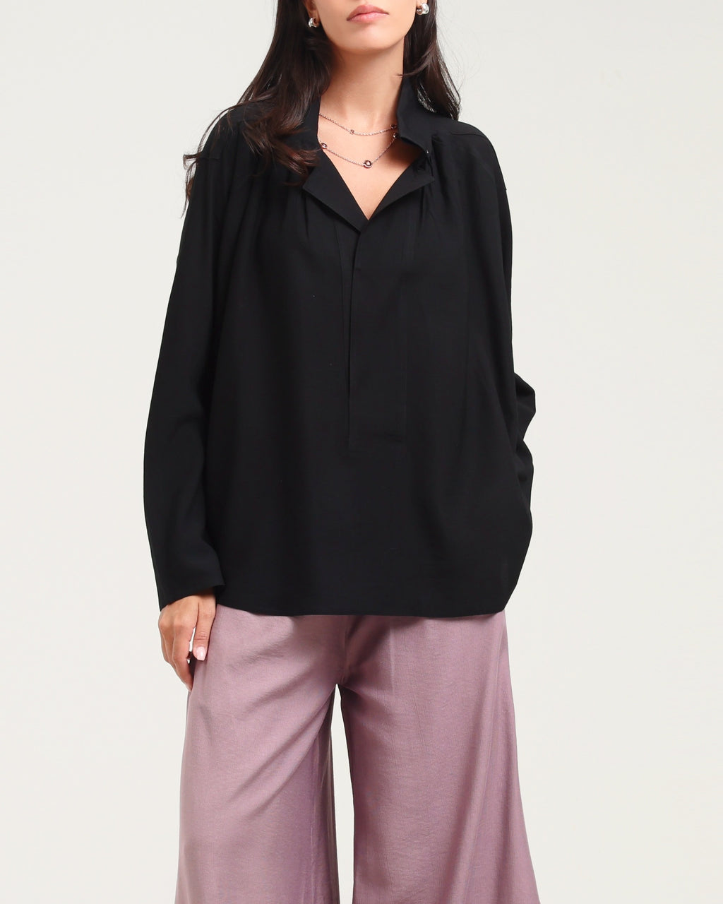 Soft Cotton Shirt 2 - Black