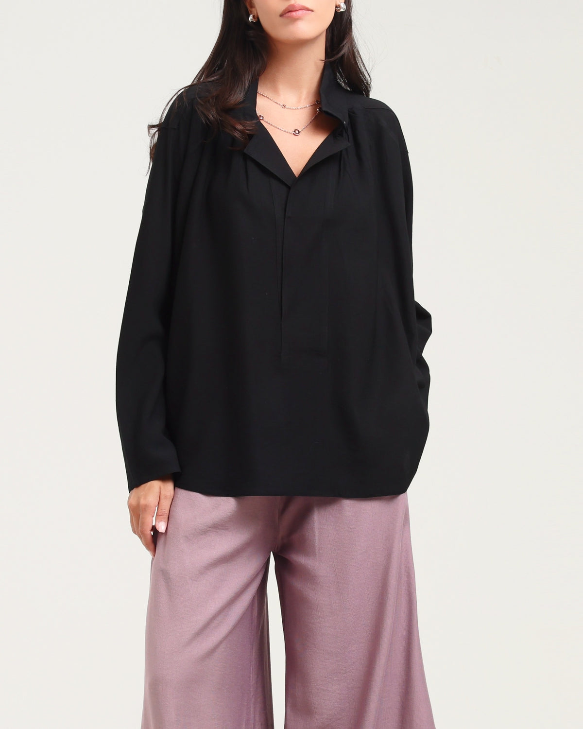 Soft Cotton Shirt 2 - Black