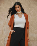 Classic Bisht Abaya - Brick