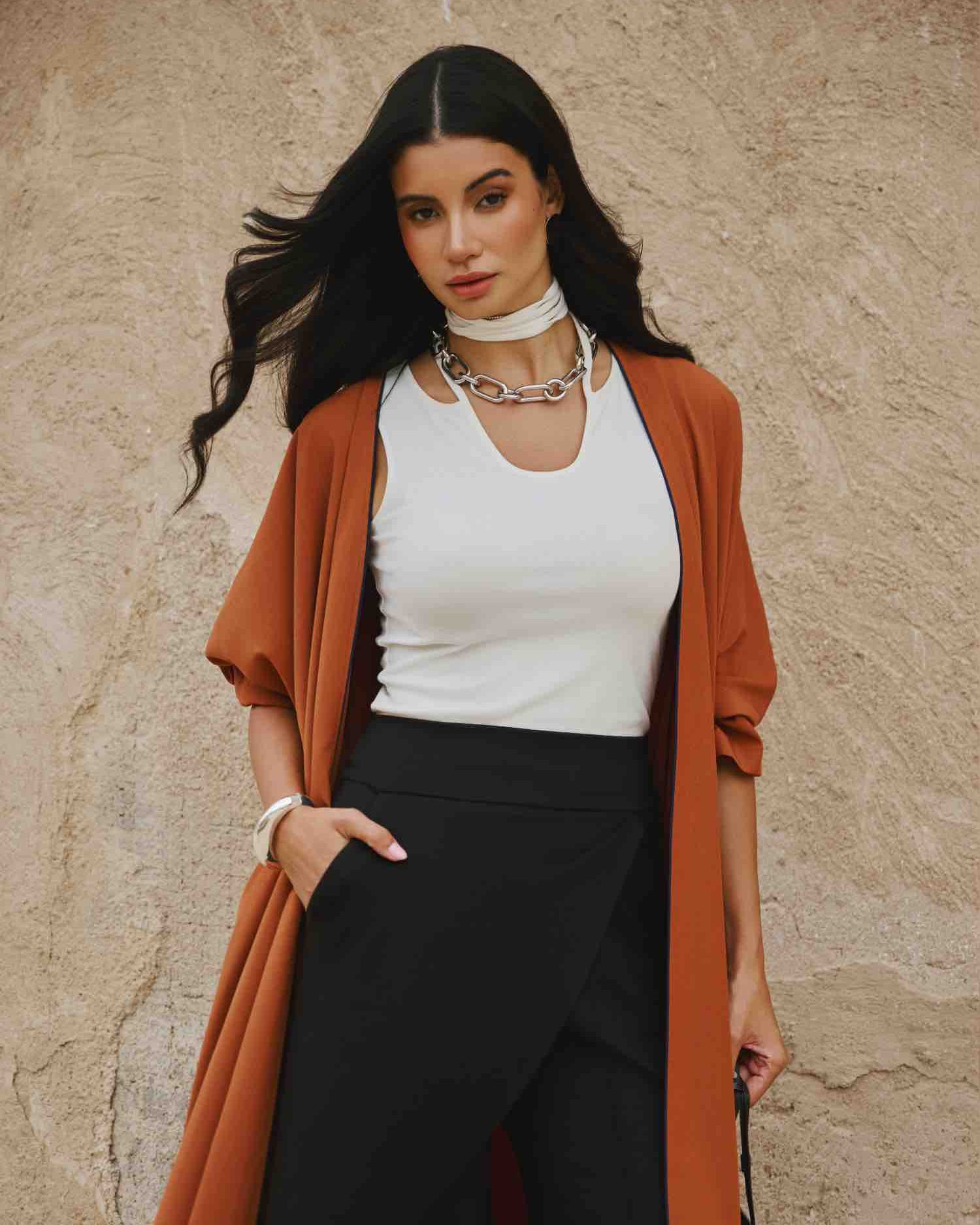 Classic Bisht Abaya - Brick