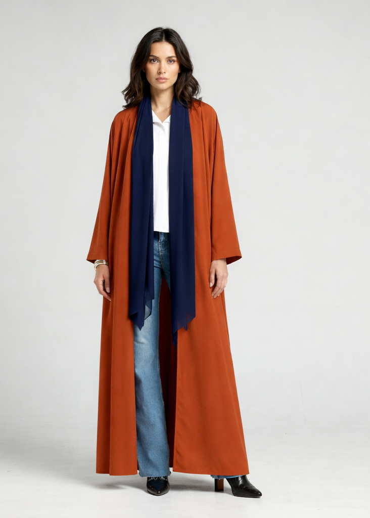 Classic Bisht Abaya - Brick