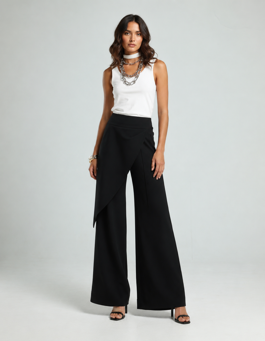 Jersey Wrap Pants - Black
