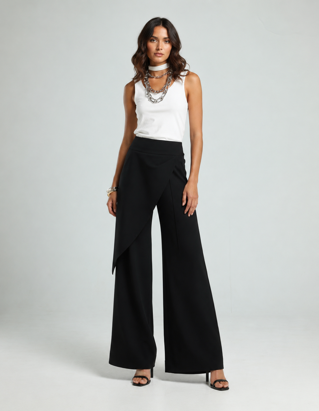 Jersey Wrap Pants - Black