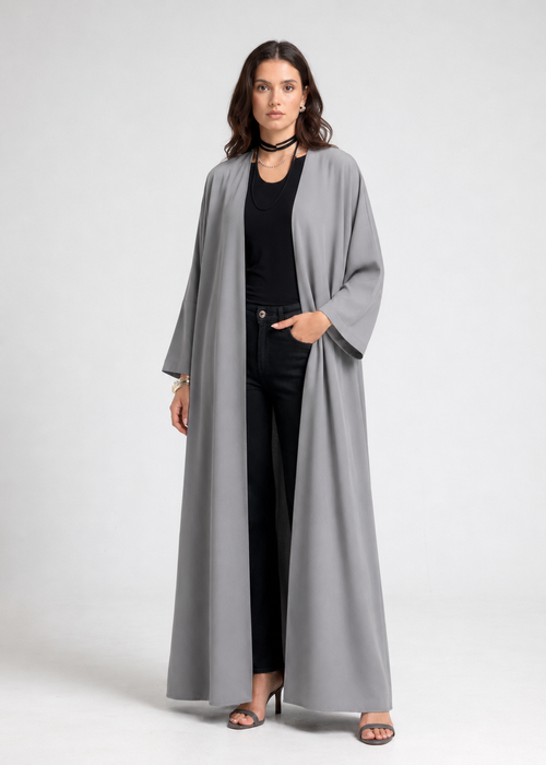 Classic Bisht Abaya - Grey