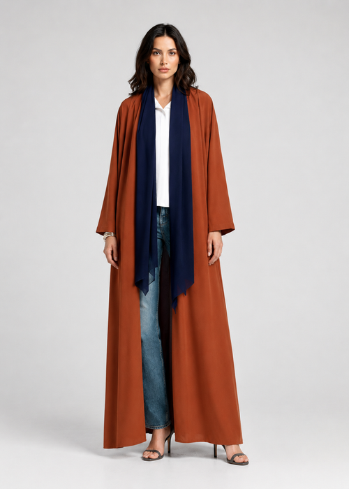 Classic Bisht Abaya - Brick