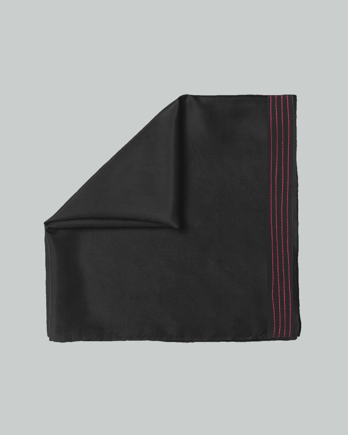 The Head scarf- Black with Cherry Accents