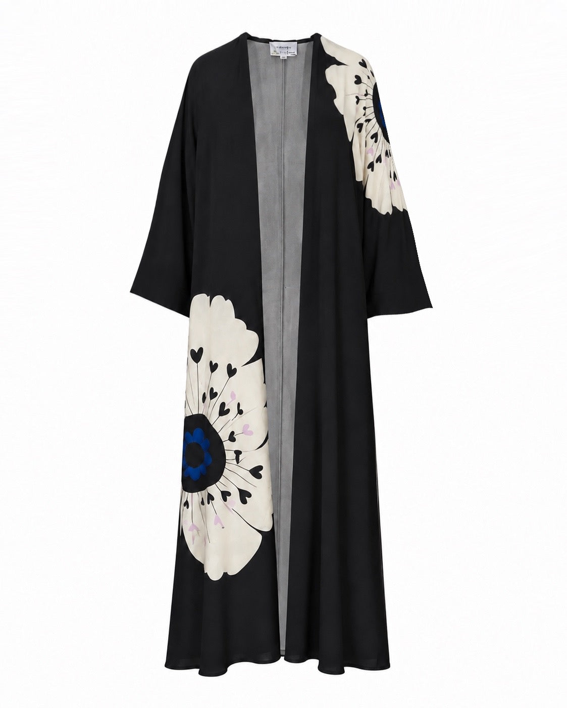 Big Flower Print Abaya