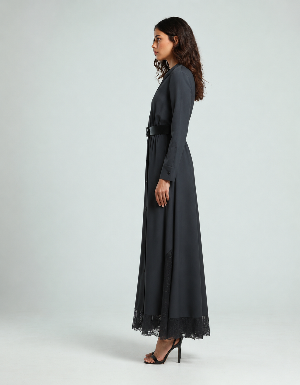 Lace Dress - Dark Grey