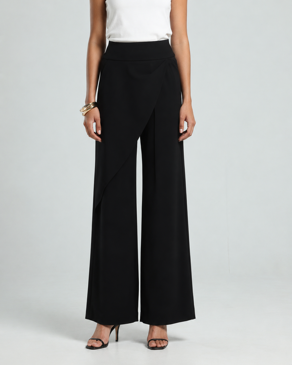 Jersey Wrap Pants - Black