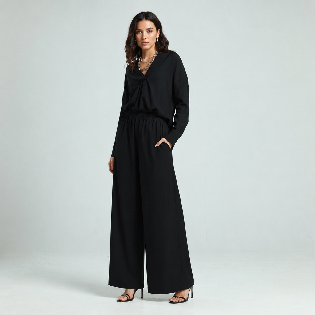 Soft Cotton Shirt - Black