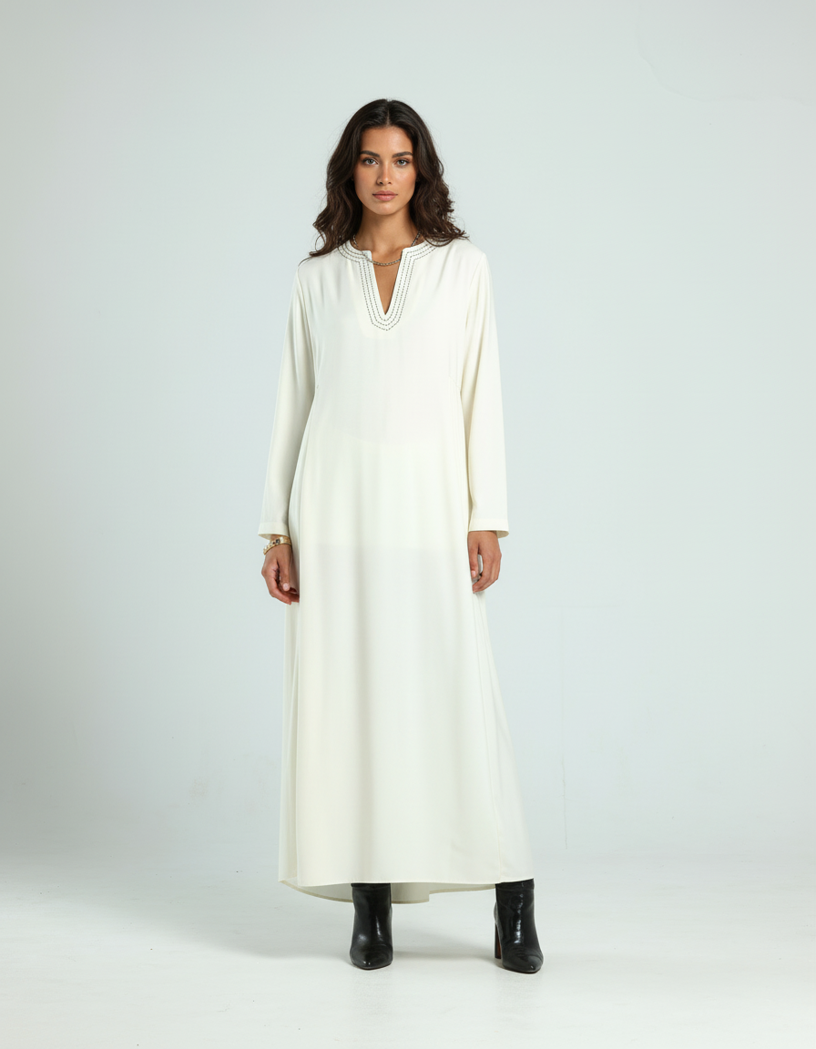 قفطان الجميع - أوف وايت