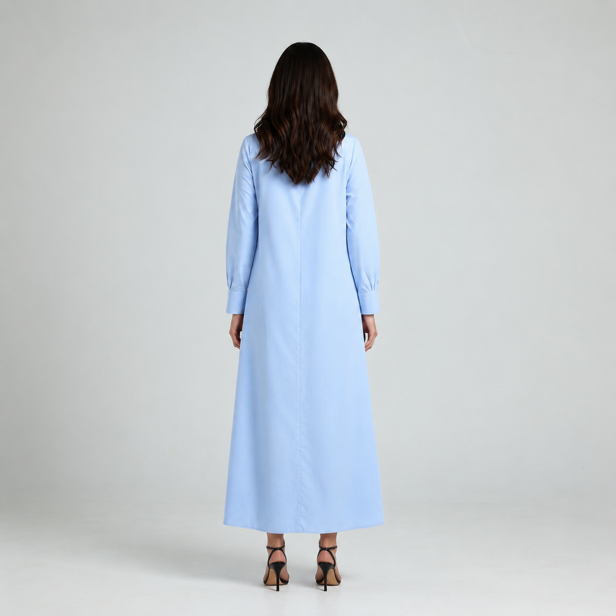 Tux Shirt Dress - Blue
