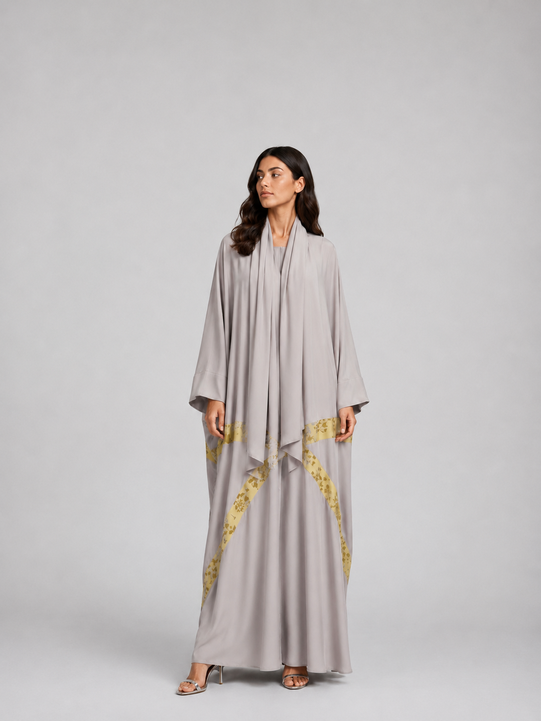 Stone Floral Signature Bisht