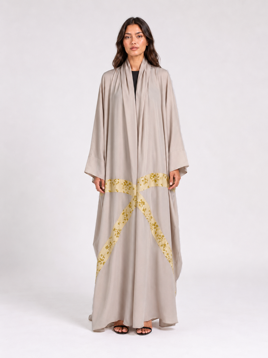 Stone Floral Signature Bisht