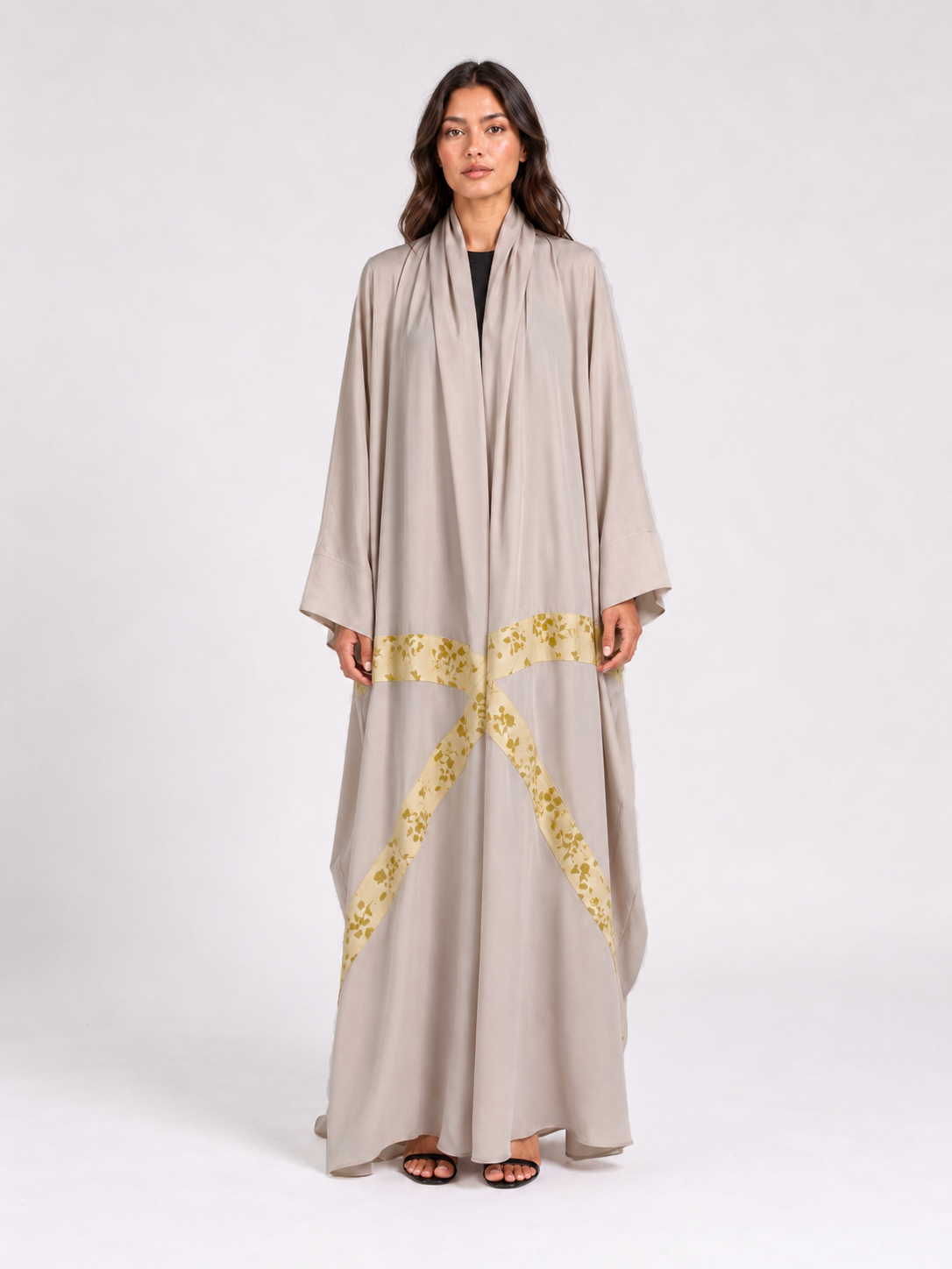 Stone Floral Signature Bisht