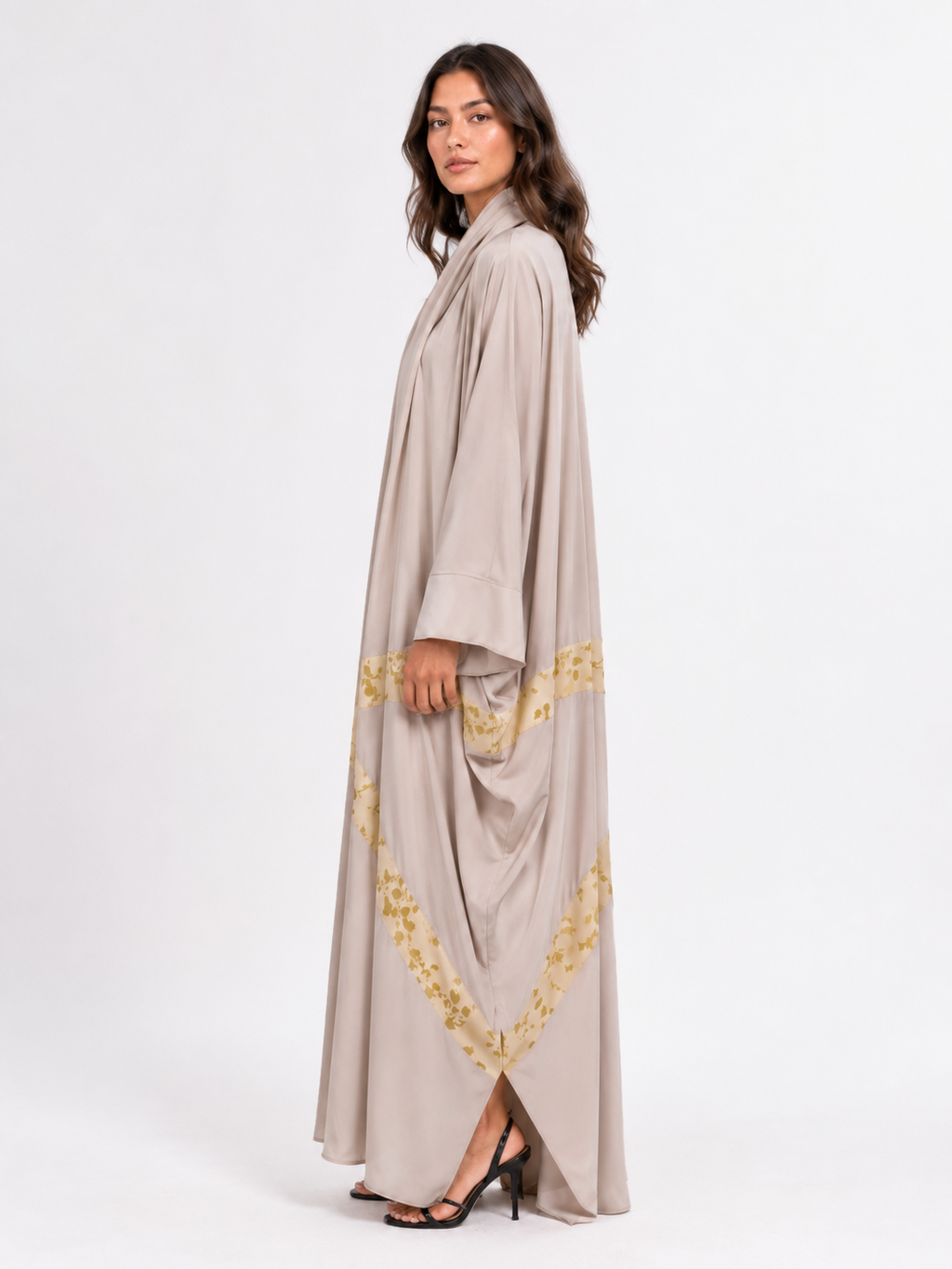 Stone Floral Signature Bisht
