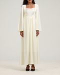 Open Front Kaftan - Cream