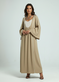 Open Front Kaftan - Beige