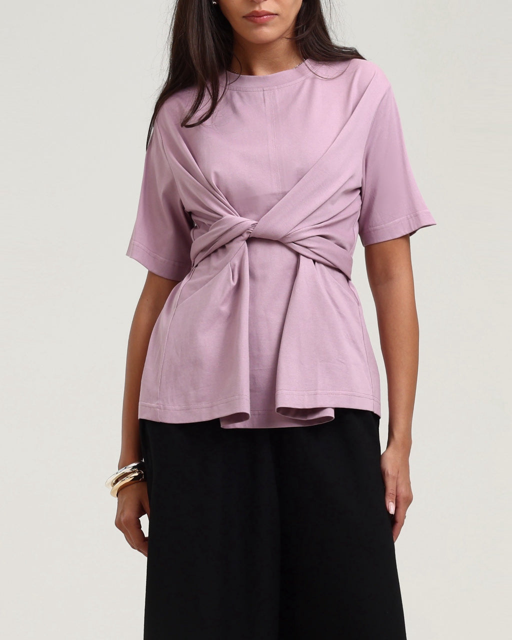 Wrap T-shirt- Pink