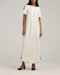 Round Hem Kaftan- Cream