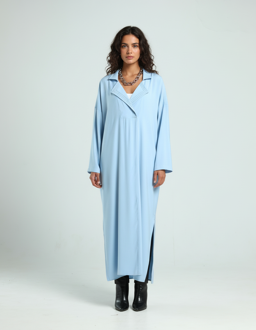 Shirt Kaftan - Sky Blue