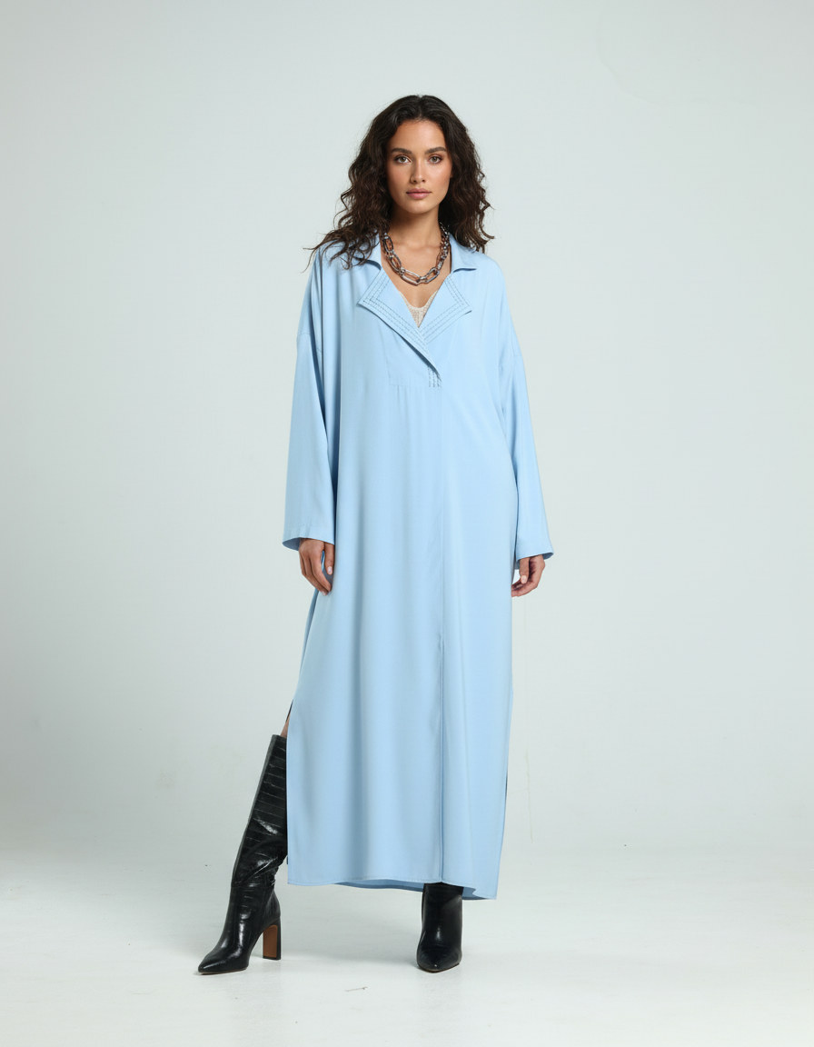 Shirt Kaftan - Sky Blue