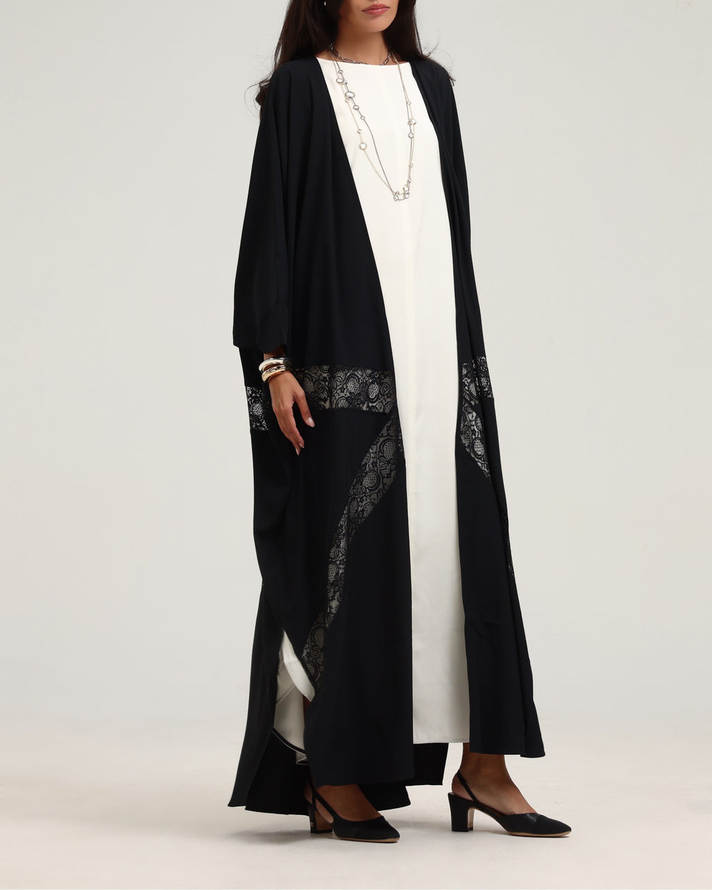 Round Hem Kaftan- Cream