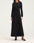 Megan Knot Dress- Black