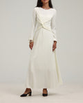 Megan Knot Dress- Cream