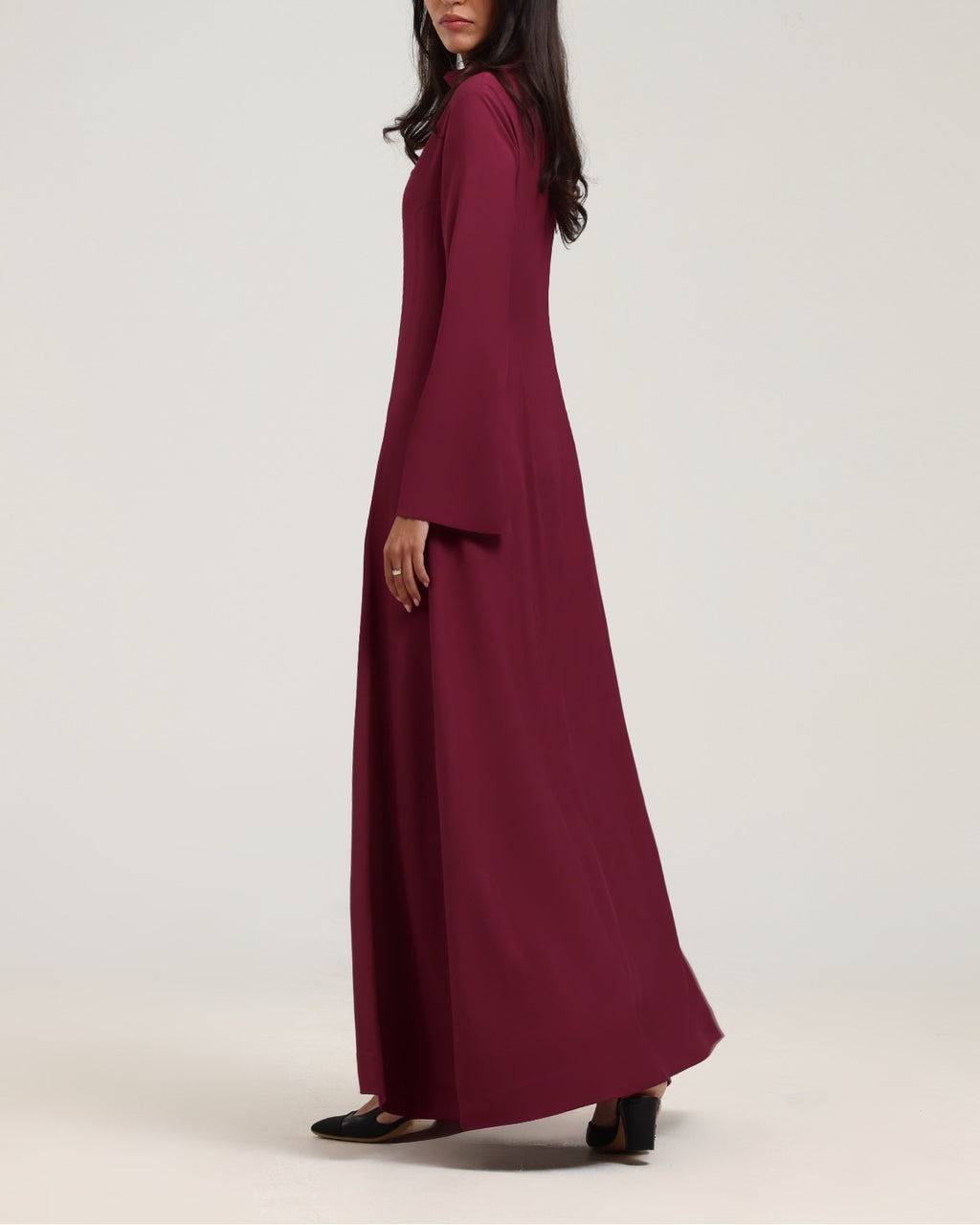 High Neck Dress- Cherry